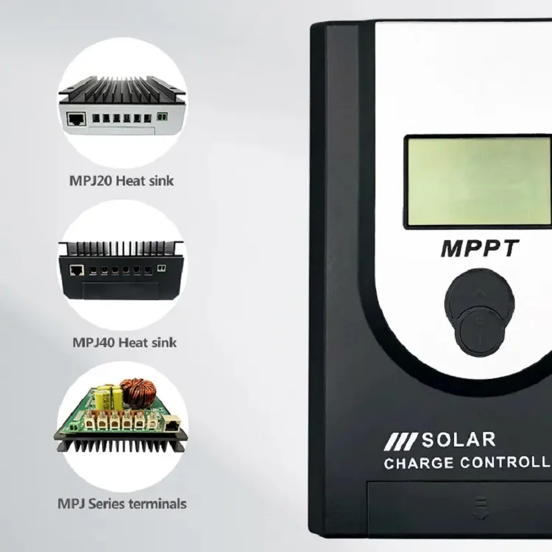 

GOOTU MPPT Solar Charge Controller 12V/24V Auto 10A 20A 30A 40A 50A 60A LCD Display Solar Power Regulator 12V 24V Auto