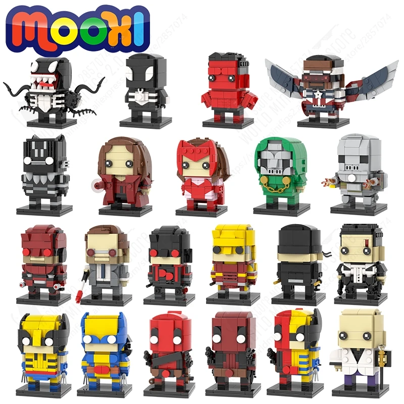 MOOXI Movie Series Character Brickheaded Model MOC Bricks DIY Assembled ...
