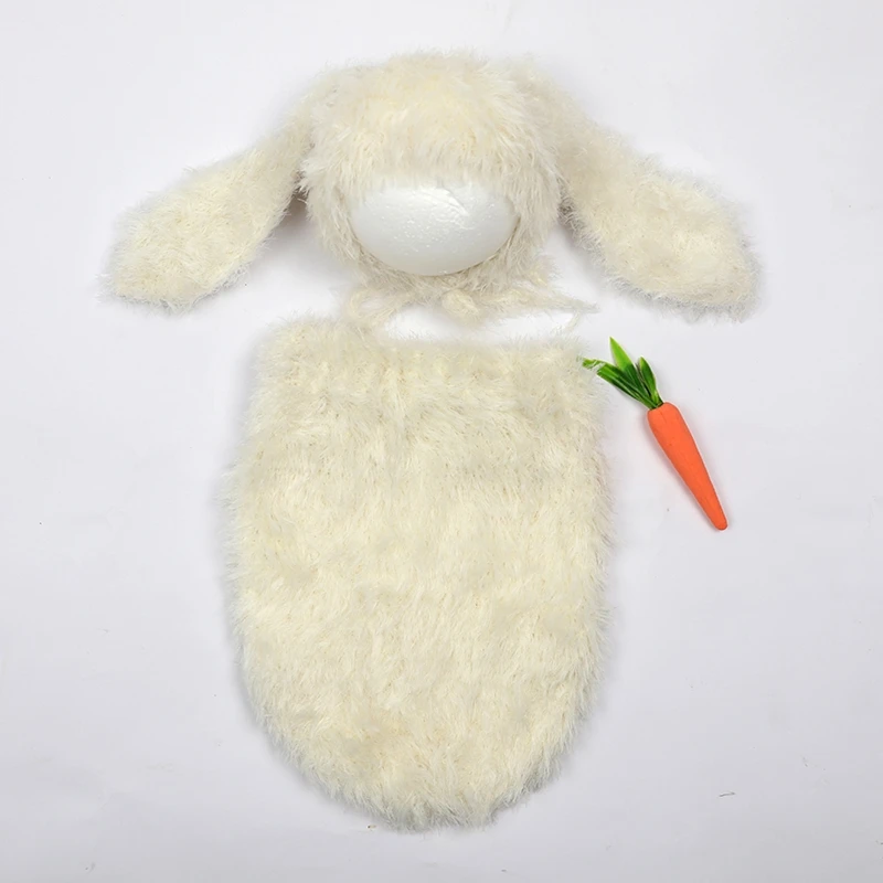 

Infant Photo Props Sleeping Bag Bunny Hat Newborn Shower Party Photo Clothing