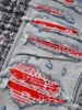 Discount men red bandana patches distressed blue jeans 3