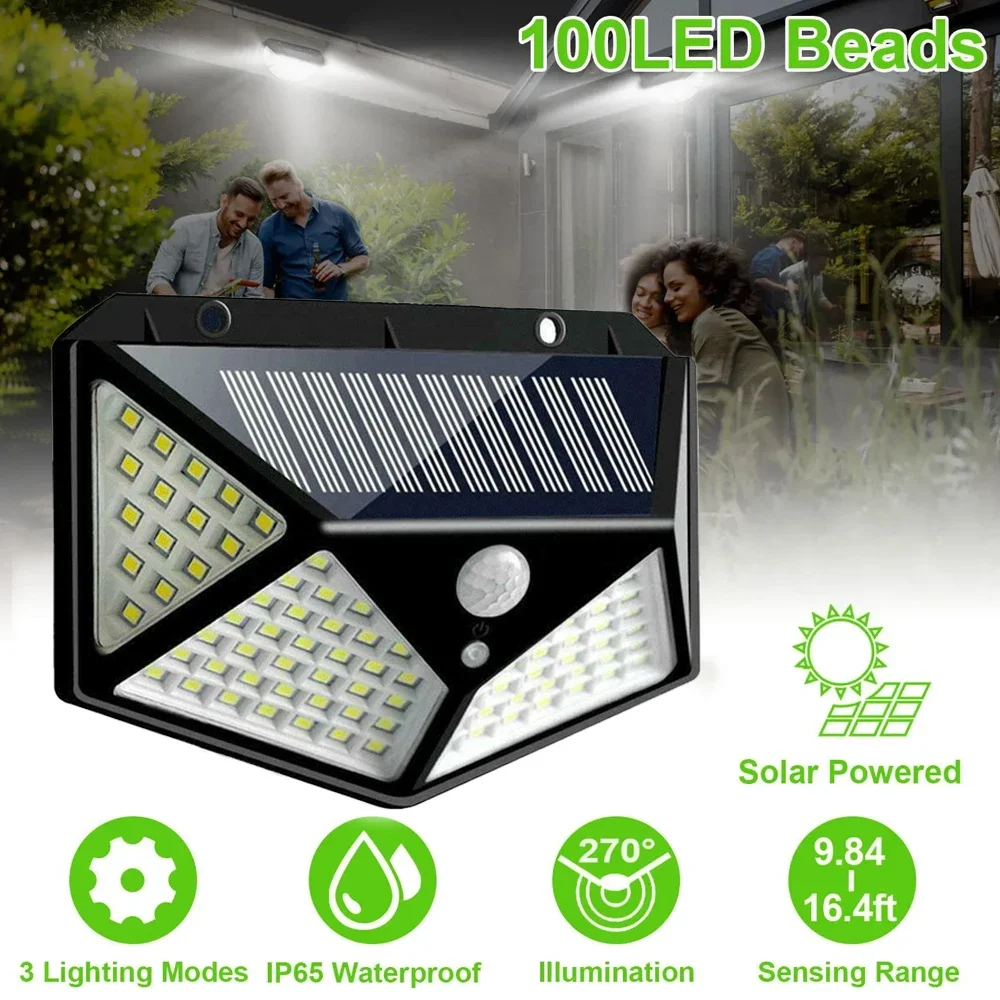 Multifunctional Solar Lamp Outdoor Garden Decoration Solar Led Light Waterproof Sunlight Powered Spotlight with Motion Sensor