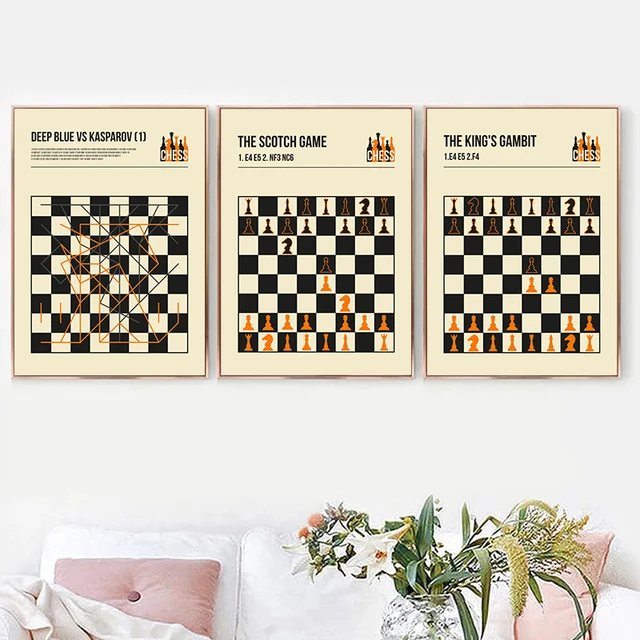 Alekhines Defense Chess' Poster, picture, metal print, paint by