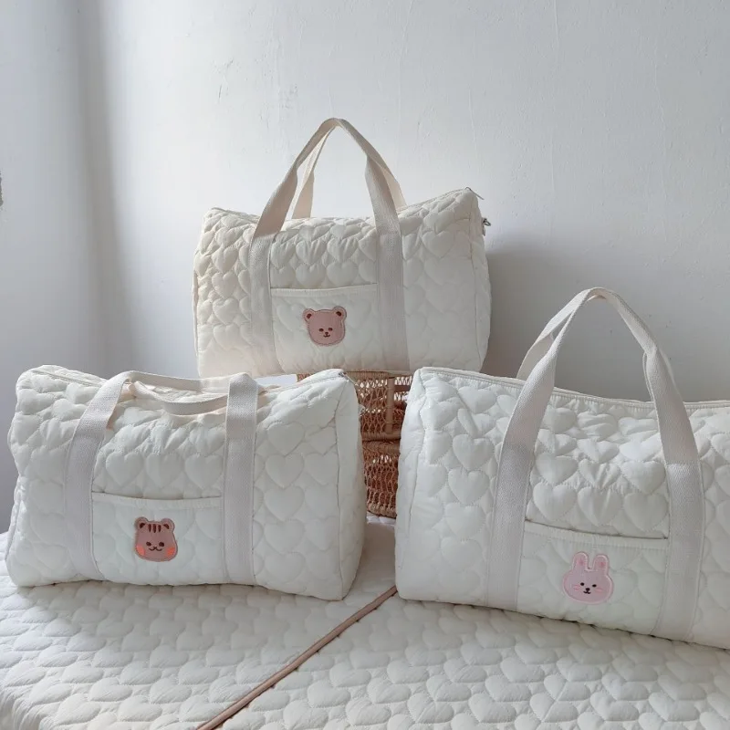 Korean Version of Large-capacity Mommy Bag, Portable Out Storage Bag, Shoulder Crossbody Mother and Baby Travel Boston Bag