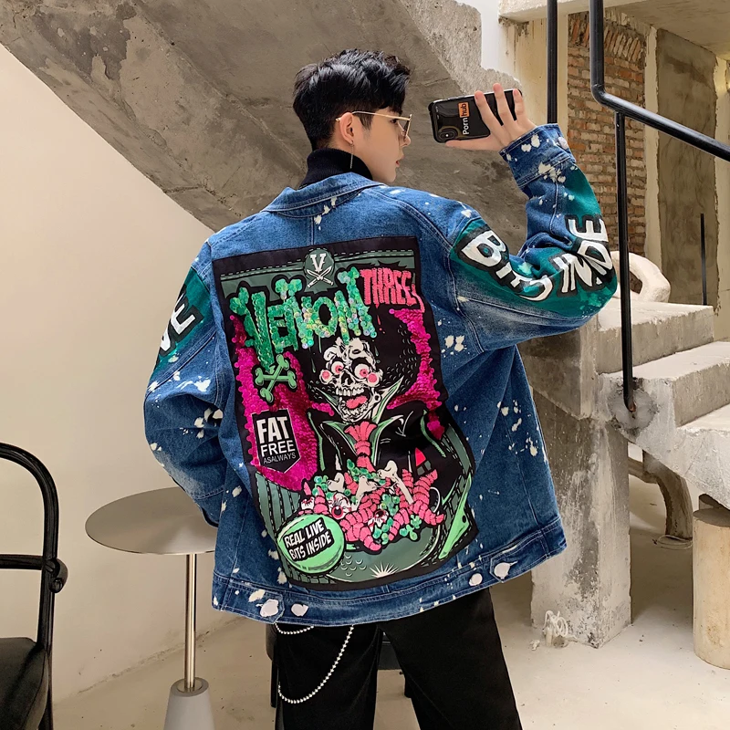 Yasuguoji Men Streetwear Graffiti 