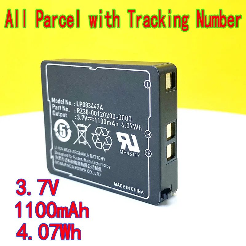 100%New LP083442A Battery FT803437PA For Razer1 Mamba FT703437PP RC03-001201 Laser Cordless Mouse Naga Epic With Tracking Number