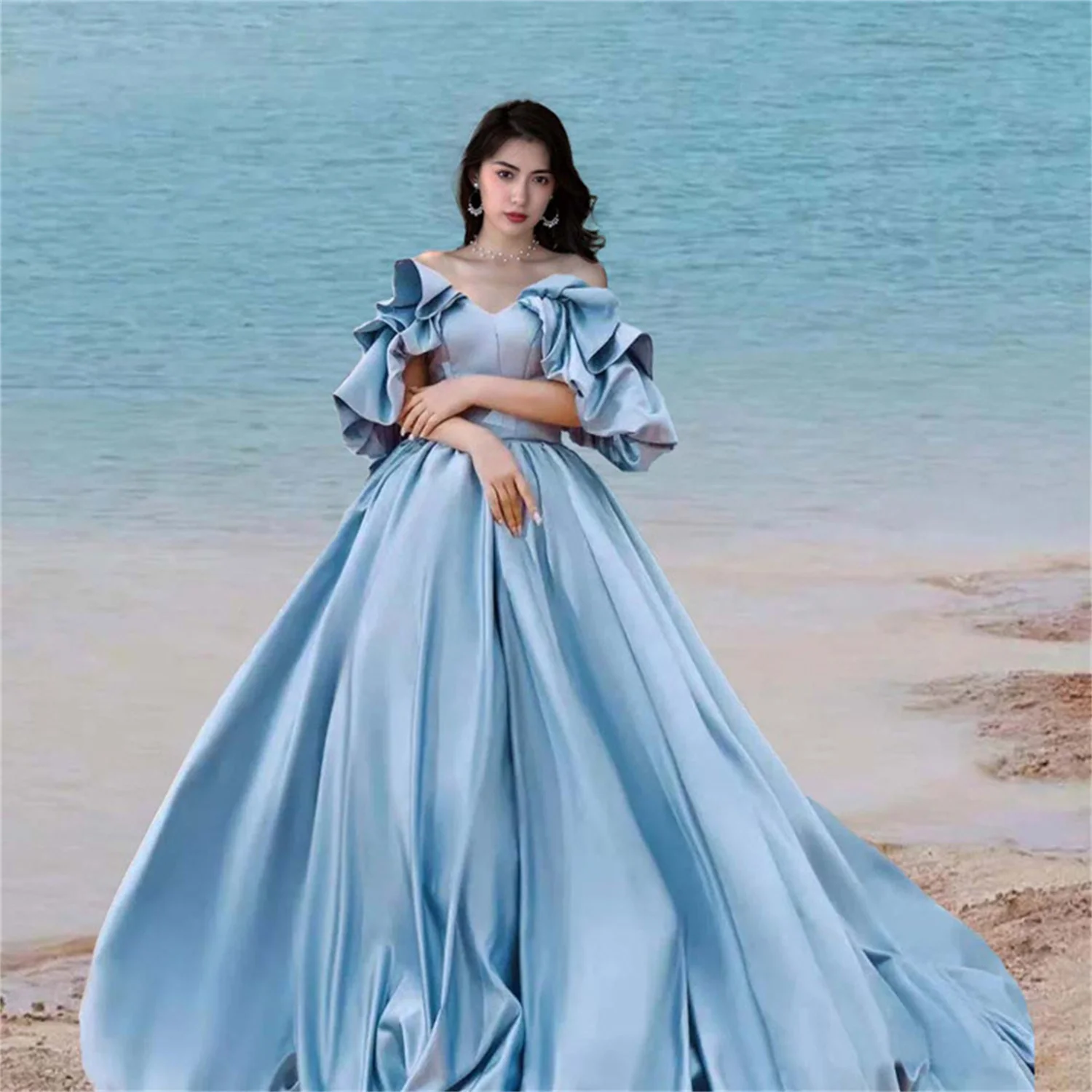 

One Shoulder Dress Wedding Women Luxury Bridal Dresses 2023 Plus Size Wedding Dresses for Bride Amanda Novias Woman Brides Civil