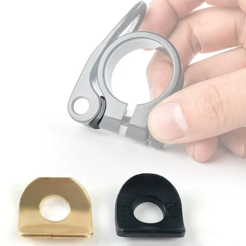 1-2pcs Bicycle Quick Release Seatpost Clamp Gasket Copper / Plastic Clip Mountain Bike Tube Clips Accessories Seat Clip Gasket