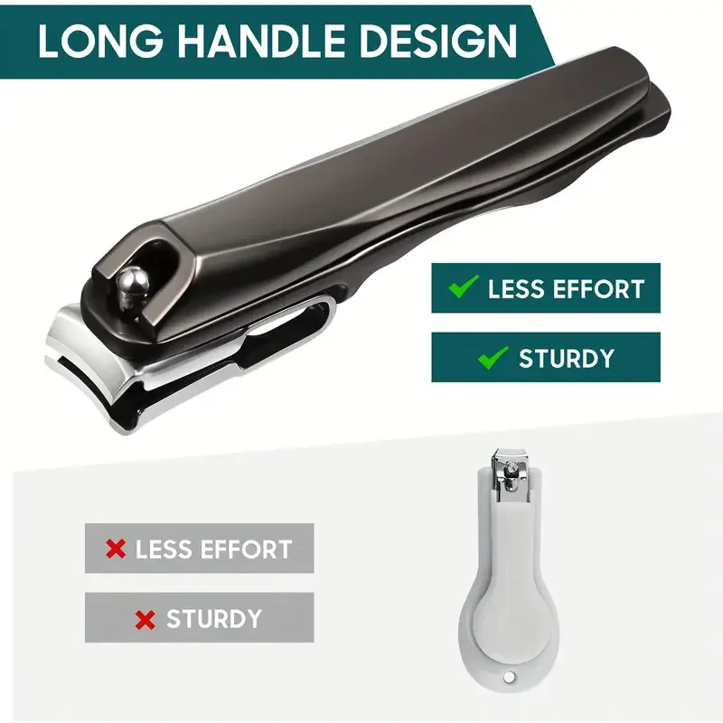 360 Degree Rotary Fingernail And Toenail Clipper With Long Handle Ultra Sharp Heavy Duty Large Toe Nail Clippers For Thick Nails nail clipper nail clippers
