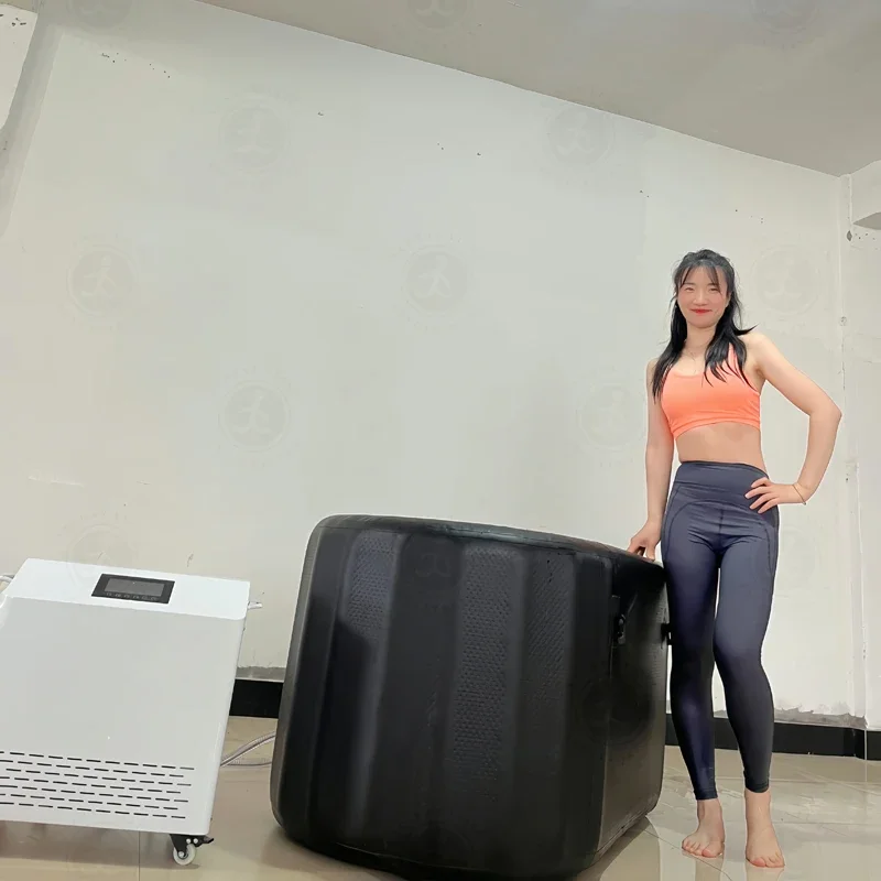 Vasca Per Bagno Di Ghiaccio Gonfiabile - Con Termometro | Crioterapia Domestica - Foto 4