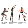 Fitness Bounce Trainer Rope Resistance Bands Exercise Equipment Basketball Tennis Running Leg Strength Agility Training Strap5PC 5