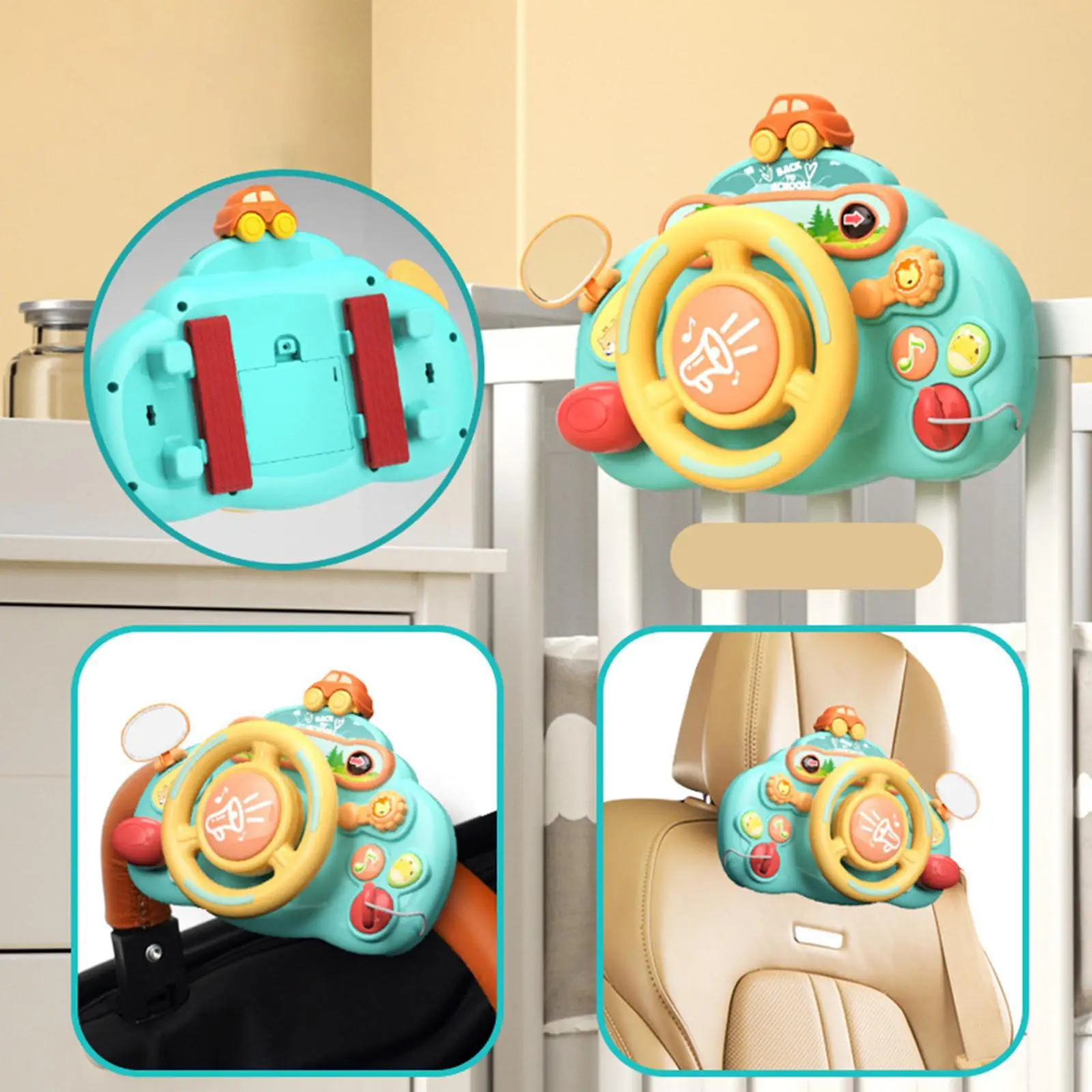 

Steering Wheel Toy My First Driving for Boys Girls Infant 1 2 3 4 5 Year Old