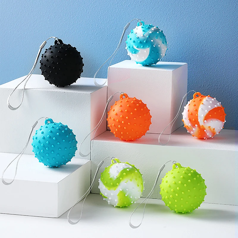 Silicone Round Grip Ball Hand Muscle Relaxation Rehabilitation Training Ball Silicone Grip Device Massage