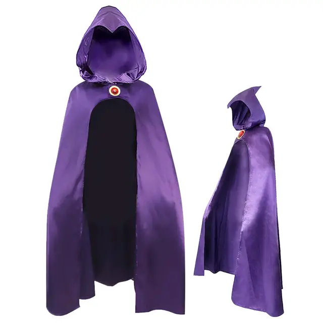 Cafele TeenTitans-Raven Cosplay Costume Deluxe Jumpsuit Belt With Purple Cloak Halloween Uniform Cosplay Costume Props For Women - Image 4