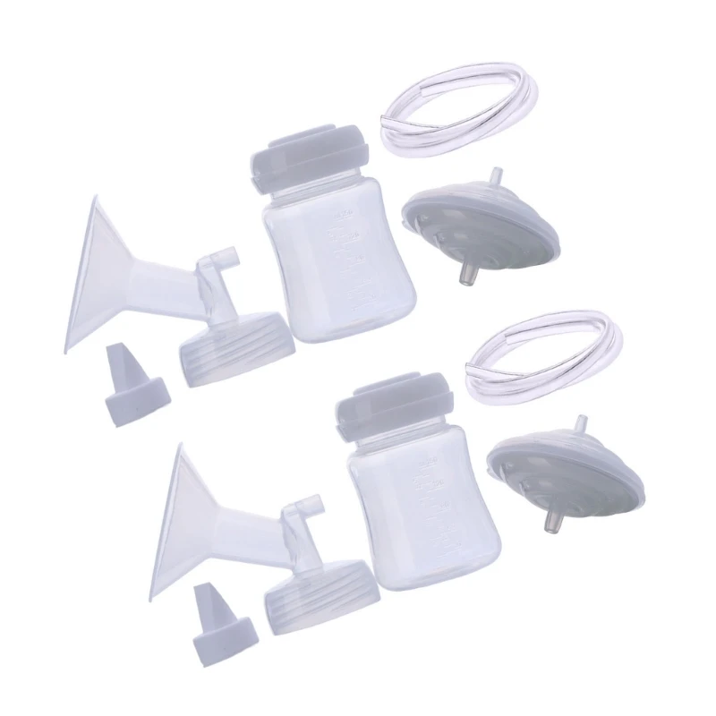 Replacement Milk Extractors Duckbilled Valves & Collection Bottle Brerast Pumping Set Repair for Spectra S2 Breast Pumps 2