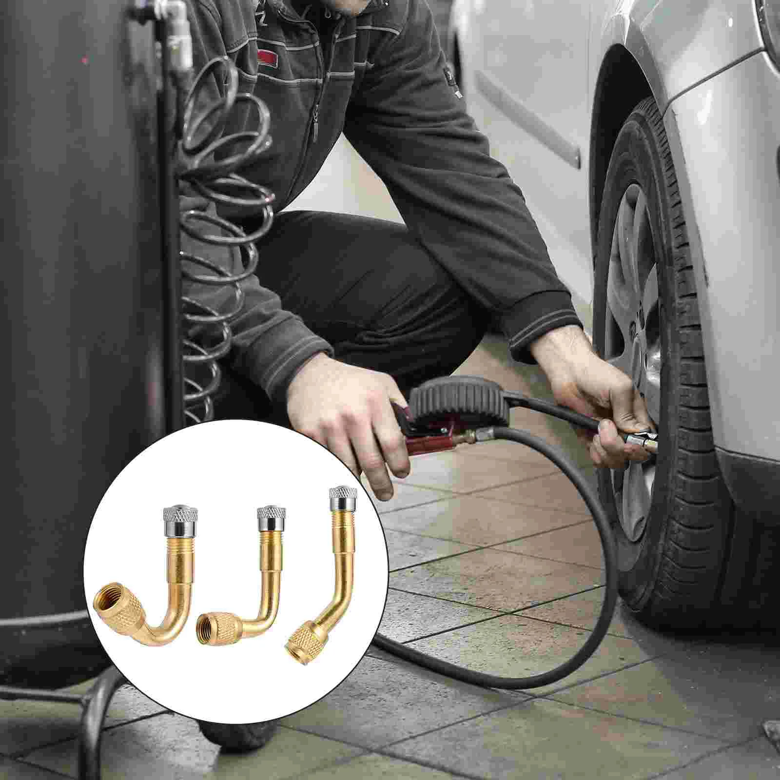 

3 шт. медный удлинитель стержня клапана удлинитель адаптеры стержней мотоцикла адаптер для шины