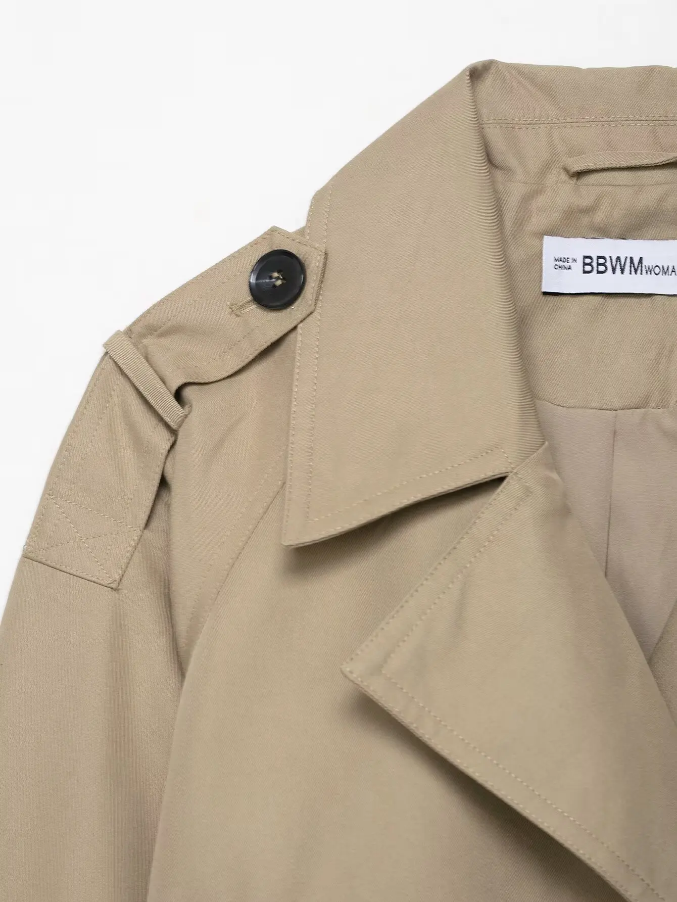 2025 Autumn British Style Women's Fashion Double Breasted Short Coat Trench Turn-down Collar Long Sleeve Coats Vintage