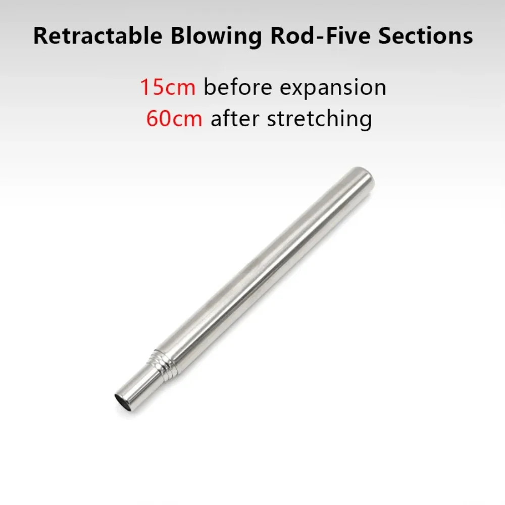 Telescopic Stainless Steel Fire Blowpipe 4