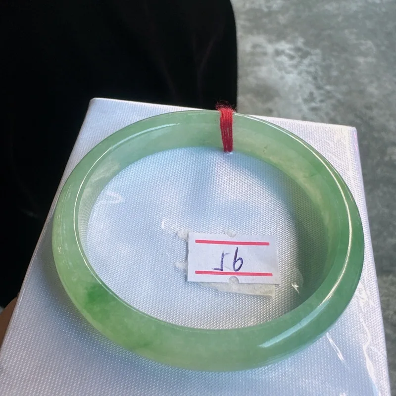 Commercio All'Ingrosso Natural A Cargo Emerald Jade Bracciale Ice-Like Floating Flowers Concubina Imperiale Hand Live One Piece Dropshipping