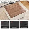 Farmhouse 35" Lift Top Coffee Table with Storage, Square Coffee Table with Charging Station, Hidden Storage Space 6