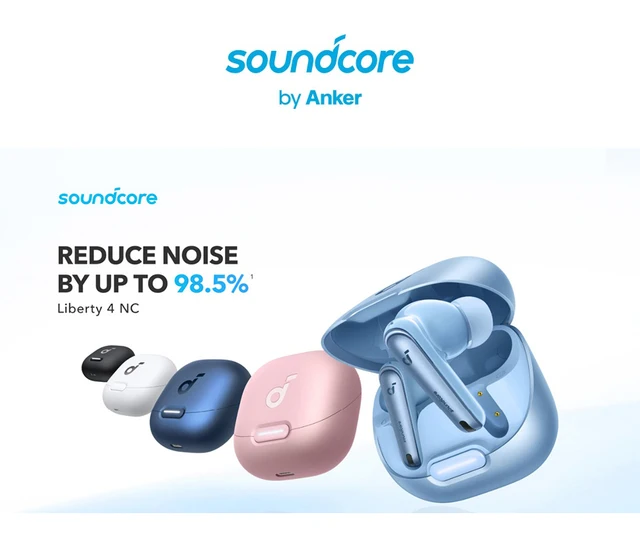 Soundcore by Anker Liberty 4 NC Wireless Noise Cancelling Earbuds TWS True  Wireless LDAC Hi-Res Noise Cancelling Earphones - AliExpress