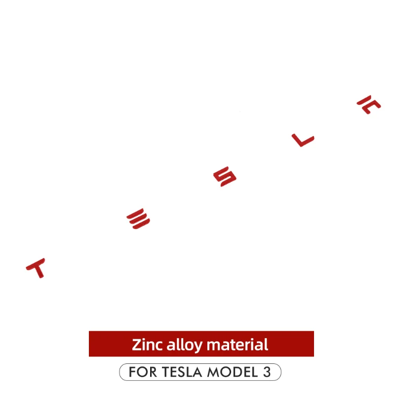 For Tesla Model 3 X Y S Spacex Logo Sticker Letters Tail Letter Label Emblem Car Accessories Stickers Emblems Zinc Alloy SPACEX