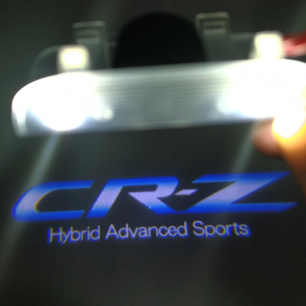 2pcs CRZ Emblem Logo Welcome Light For Honda CR-Z Odyssey Accord Car Styling Hybrid Advanced Sports Door | Автомобили и мотоциклы