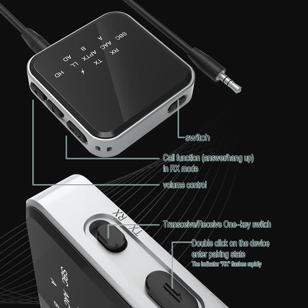 Achetez Adaptateur Bluetooth 2-en-1 Adaptateur Récepteur D'émetteur Sans  Fil Pour le Téléphone Mobile Stéréo (RX-TX-10) de Chine