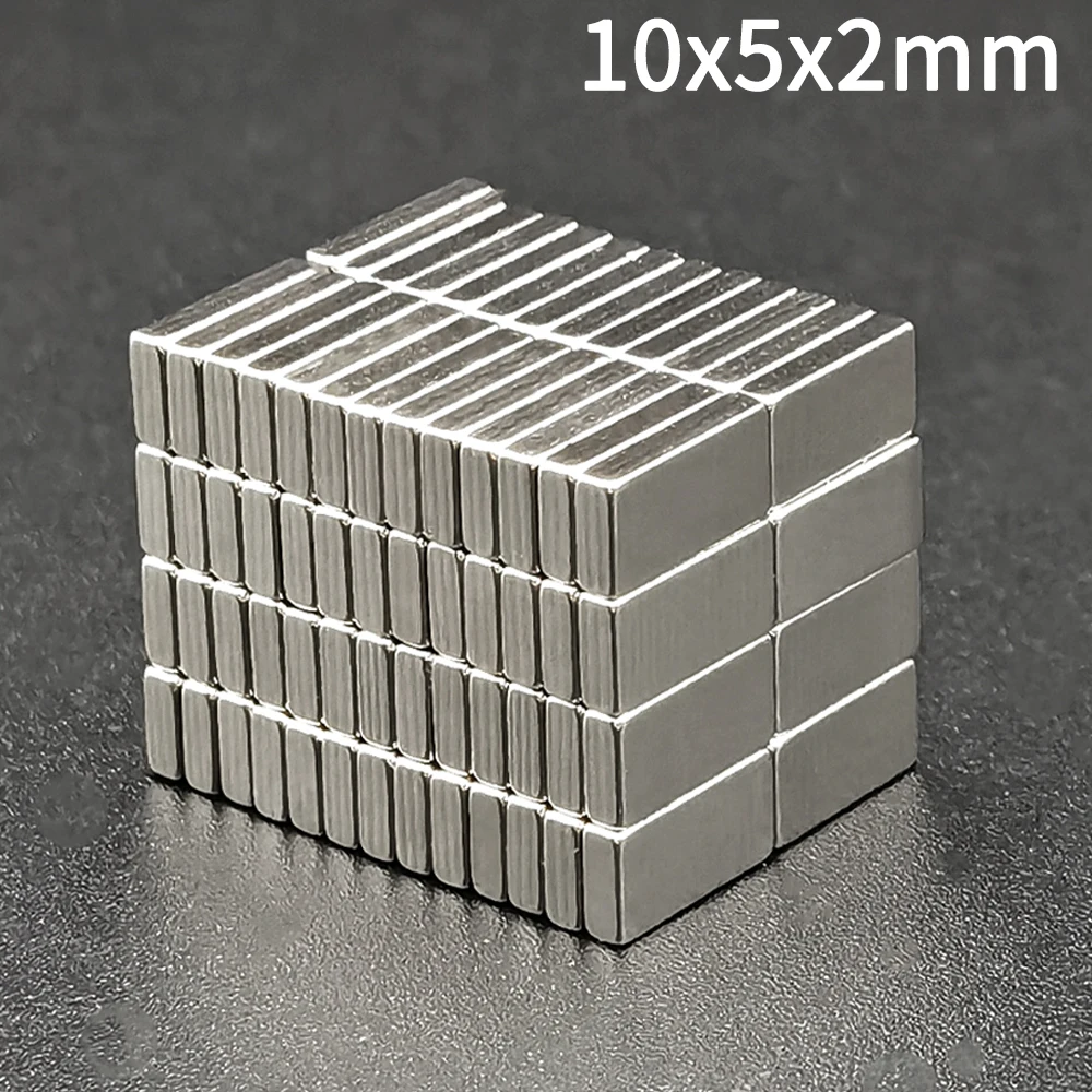 5-5000Pcs 10x5x2 mm Small Block Neodymium Rectangular Magnet 10mm x 5mm x 2mm NdFeB Super Powerful Strong Magnetic Permanent