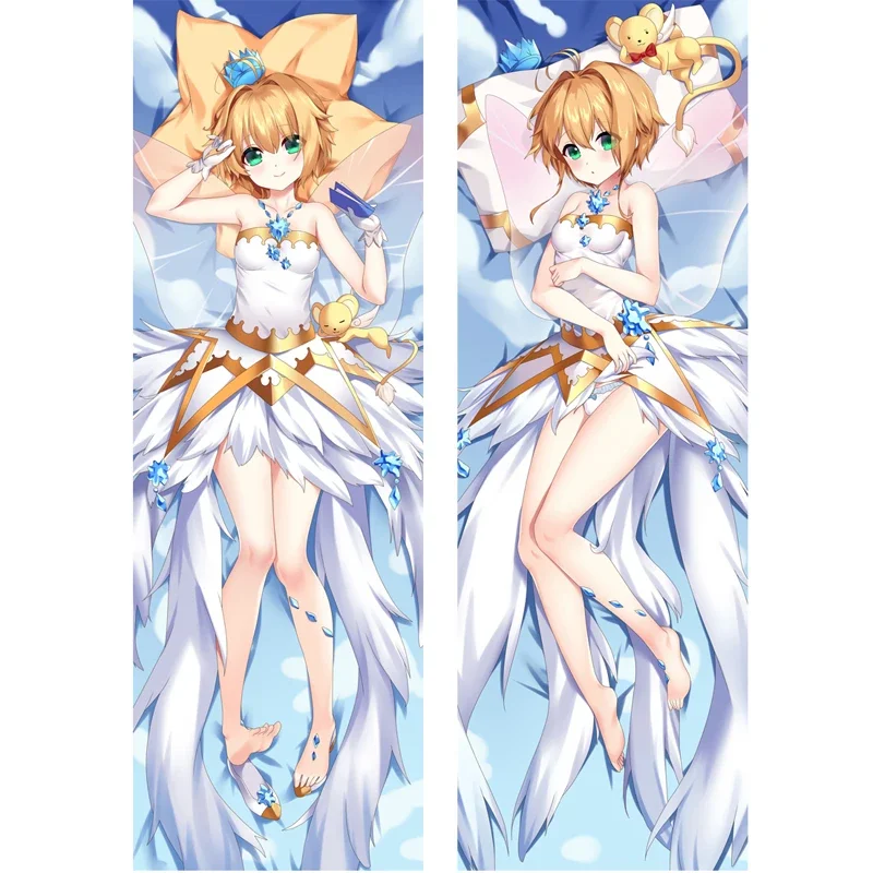 

60x180cm Japanese Anime Dakimakura Card Captor Sakura Pillow Case Otaku Waifu Hugging Body Pillowcase Fullbody Throw Cushion