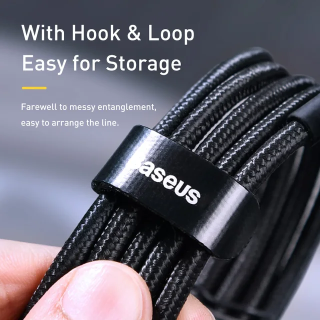 Baseus 100W USB C To USB Type C Cable USBC PD Fast Charging Charger Cord USB-C 5A TypeC Cable 2M For Macbook Samsung Xiaomi POCO 6