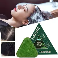 Usman – shampoing, savon nourrissant, contrôle du cuir chevelu, huile, élimine les pellicules, renforce les racines des cheveux, réduit la chute des cheveux, nettoie les soins capillaires, 120g 6