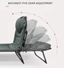 Lounge Chair Bed For Beach Yard Pool Outdoor Pat Camp Furniture folding bed office chair bed 5