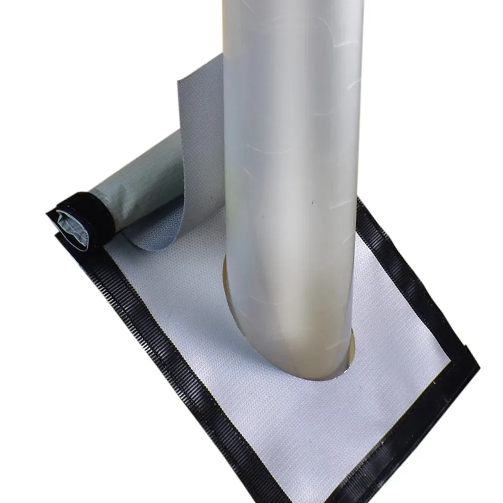 Tent Stove Jack Fire Resistant Pipe Vent Accessory Highly Chimney Flame-Retardant Mat Furnace Pipe Fireproof Protection Ring