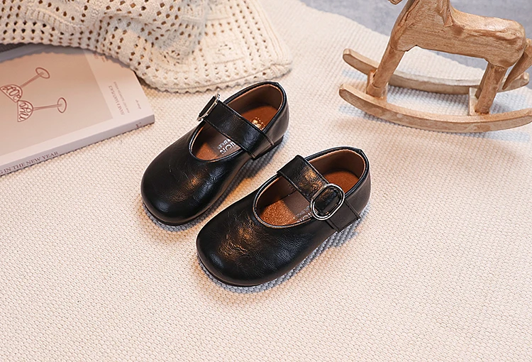 Mädchen-Lederschuhe für Kleinkinder 2026 Neue Herbst-Ballettschuhe mit Weicher Sohle Einfache Prinzessinnen-Schuhe für Schule Tanz und Party – Detail 8
