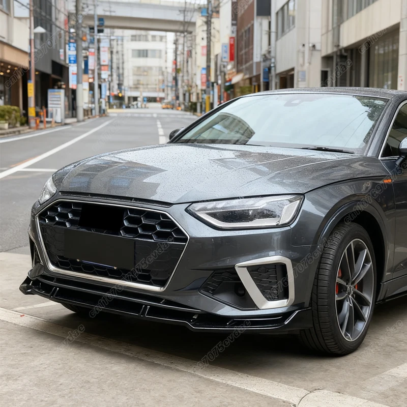 아우디 A4 S4 B9 B9.5 8W TFSI TDI 2019 2020 2021 2022 2023 차량용 프론트 범퍼 립 스포일러 ABS 스플리터 바디 개조 키트