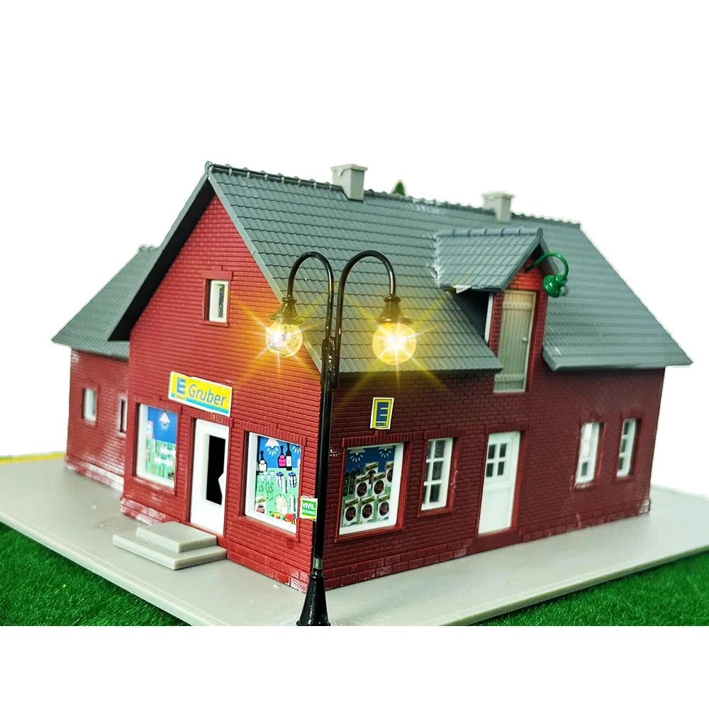 5Pcs 3V Street Lamppost Model Railway Train Layout Led Ho Oo Scale Per La Decorazione Di Paesaggi Diorama