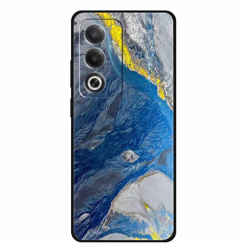 Marble Pattern Soft Silicone Phone Case - Fashionable TPU Back Protector Cover
