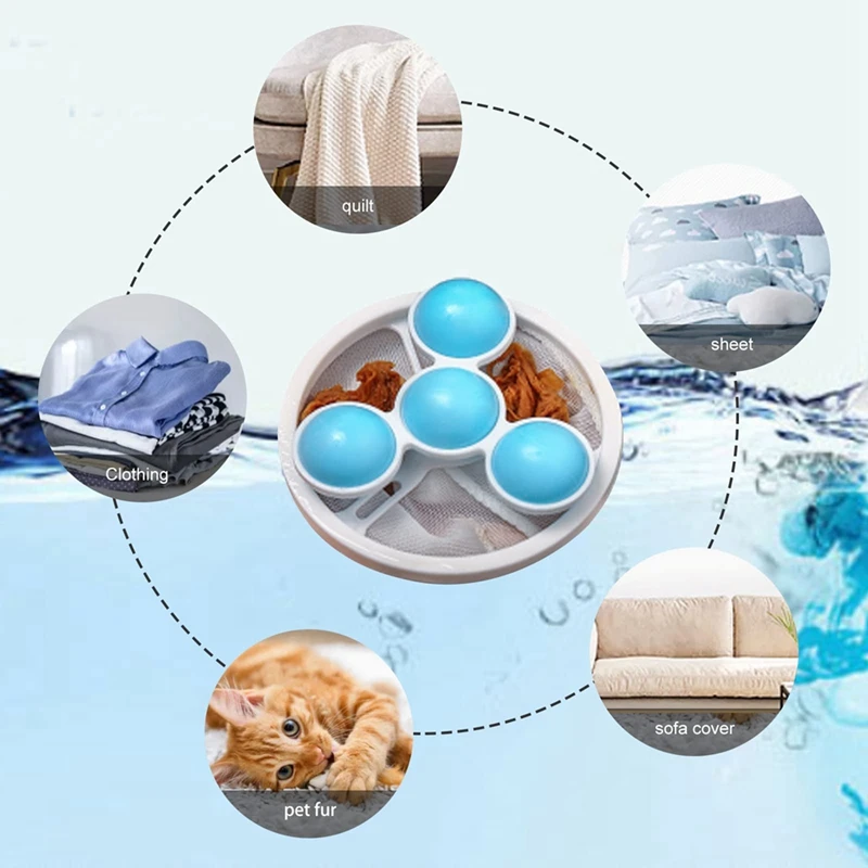 Reusable Hair Filter Cleaner For Laundry Mesh Lint Filter For Washing Machine Lint Catcher Pet Household 3PCS