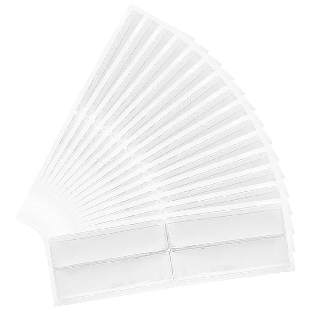 

4 Sheets Label Storage Pockets Clear Label Bags Delivery Box Card Sleeves Multi-use Clear Cards Pockets