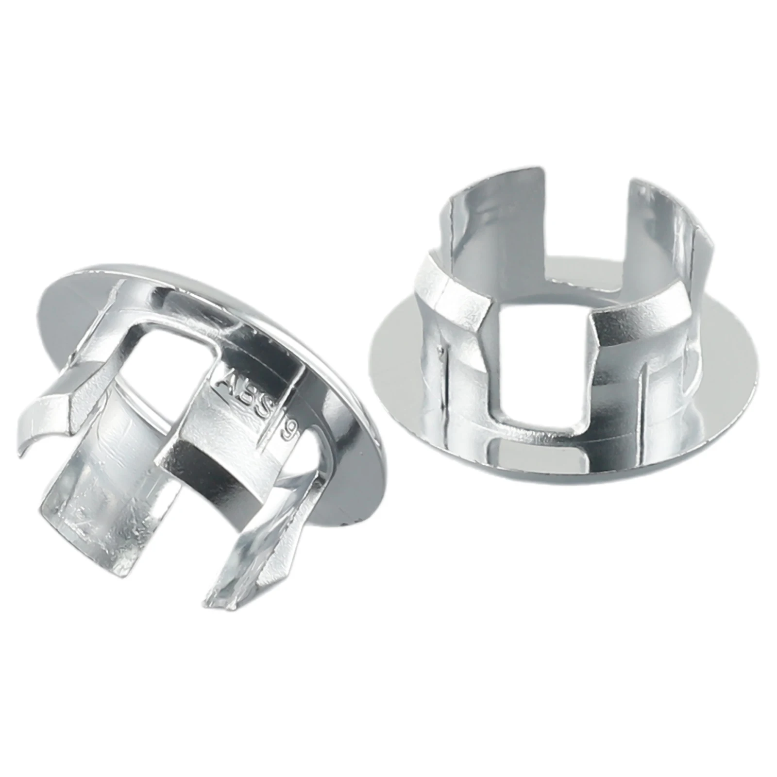 

2pcs Plastic Bathroom Basin Sink Overflow Ring Chrome Hole Cover Cap Rts Round Kitchen Dining Bar Kitchen Tools