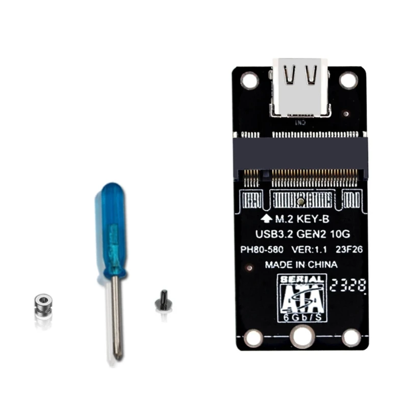 

SSD to USB C Adapter SATA NGFF SSD Board Type-C USB3.2 for B Key/M+B Key 2230 2242 2260 2280 SSD