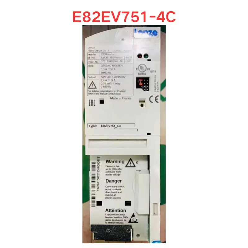 오리지널 E82EV751-4C 주파수 변환기, 신제품