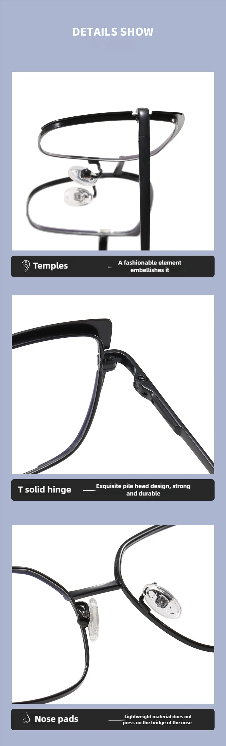 O-Q CLUB Women's Grade Glasses Anti Blue Light Lenses Woman's Eyeglasses Lunettes Myopia Reading Glass Sunglasses Man Eyewear