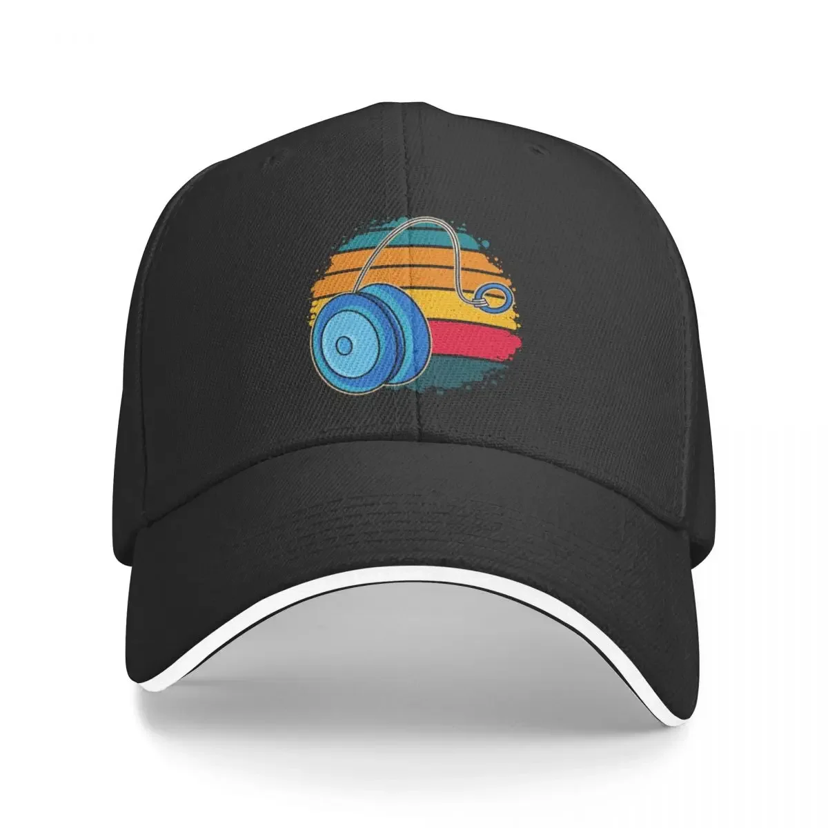 

retro yoyo world, nostalgic art Baseball Cap Golf black Big Size Hat Hat Beach Designer Man Women's