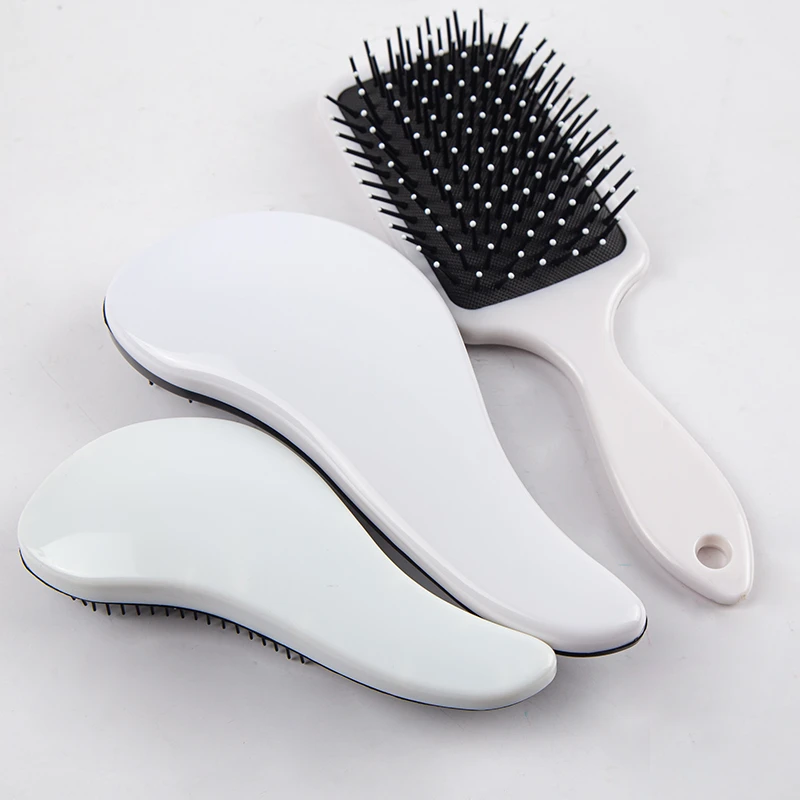 White TT Hair Brush Anti static Hair Comb Women Scalp Massage Comb Reduce Hair Loss Hair