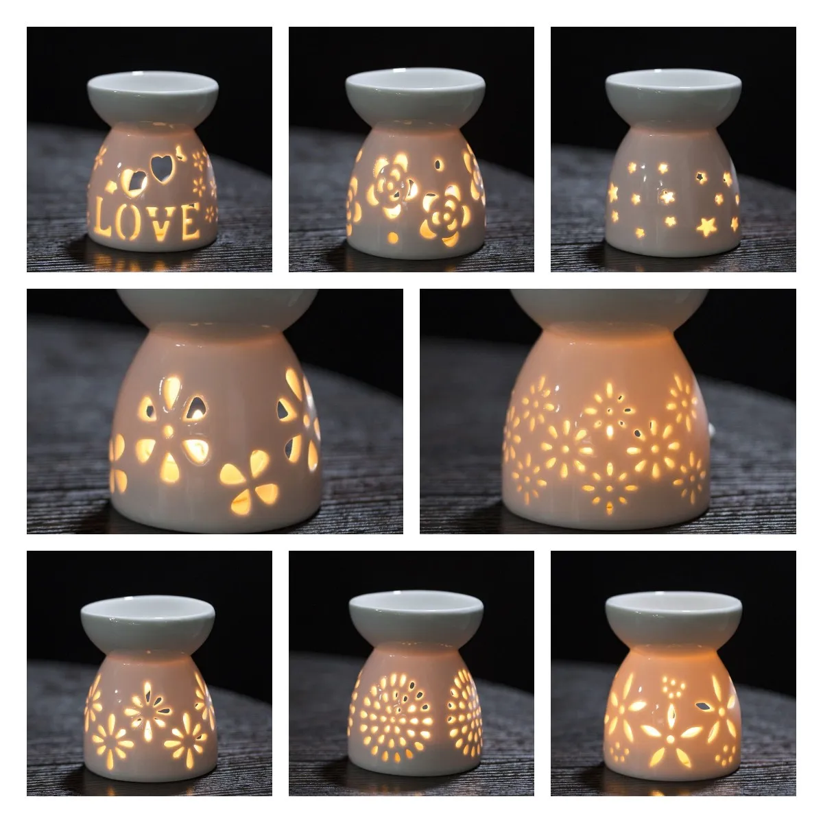 CeramicEssentialOilLampAromaBurnerAromatherapyCandleFragrance