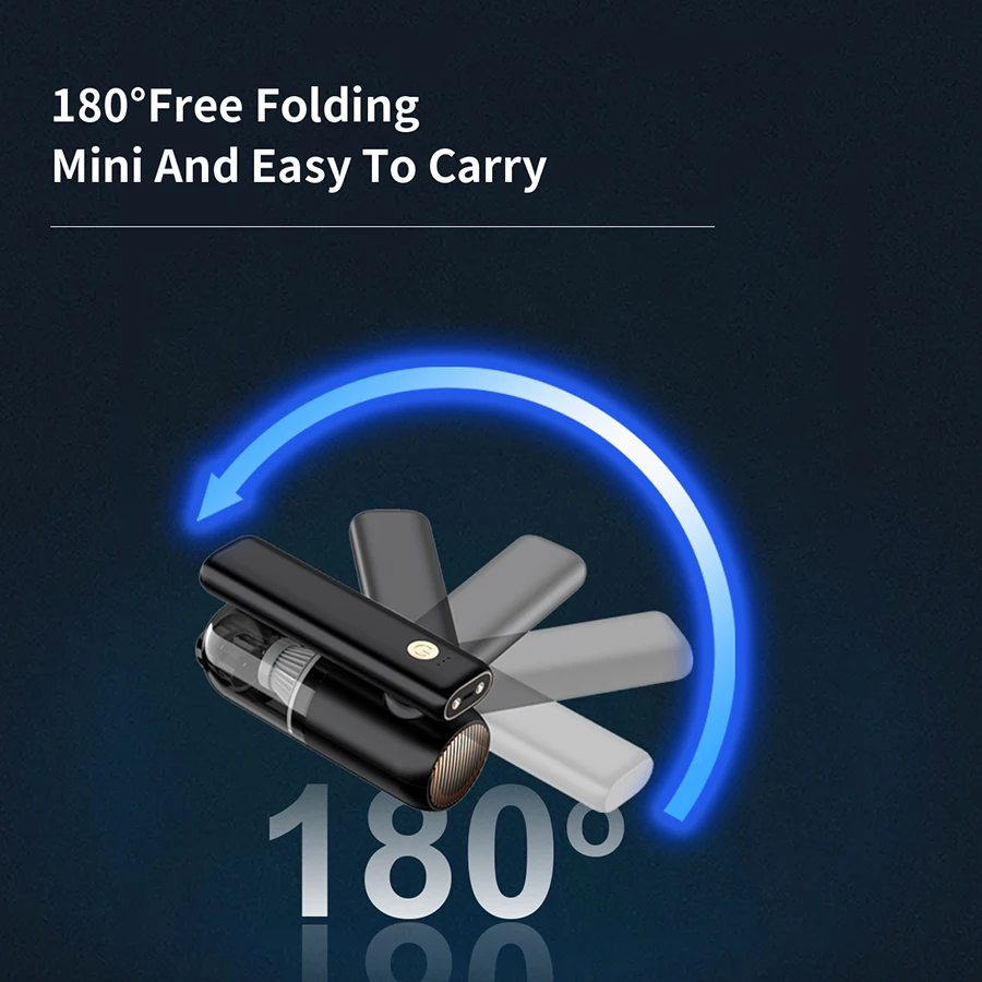 Portable 180 Rotation Car Vacuum Cleaner for Home Car Use 9200PA Suction Power Cleaning Device