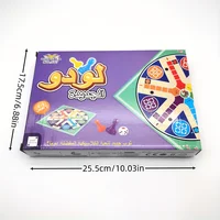 لعبة لوح لودو، لعبة الحفلات النسخة العربية، 2-6 لاعبين، لعبة اللوحة، لعبة الطاولة، مناسبة للتجمعات العائلية، مثالية كهدية (أرجواني) 6