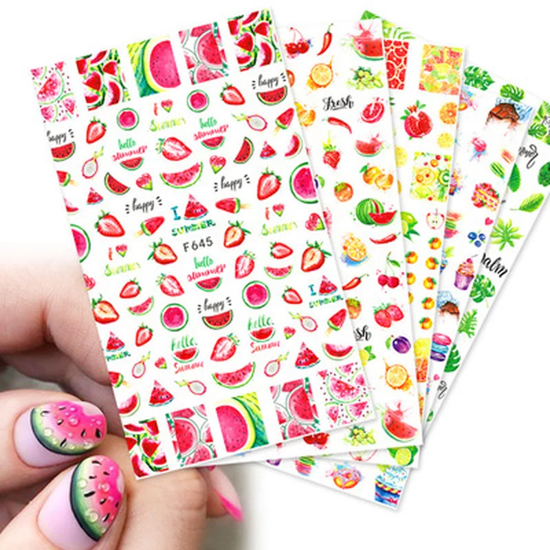 

The New 3D Nail Sticker Cool English Letter Stickers for Nail Foil Love Heart Design Fashion Manicure Stickers YZW