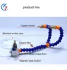 Machine Tool Cooling Pipe Blowing Nozzle Magnetic Base Double Head Water Spray Nozzle Oil Injection Pipe Circular Lathe Air Pipe 6